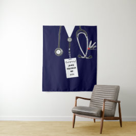 Creative Medical School Graduation Congrats Wandteppich