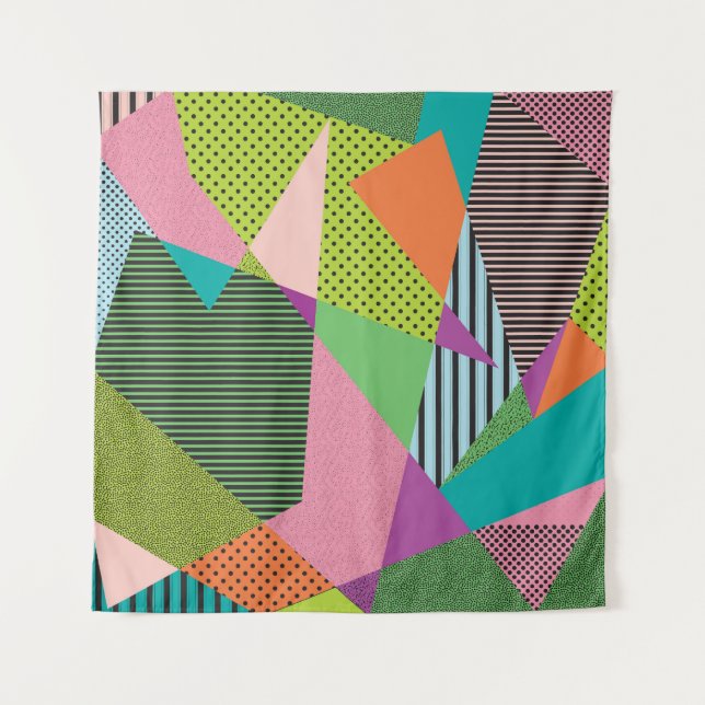 Creative Memphis Frame Modern Design Wandteppich (Vorderseite)