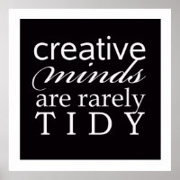 Creative Minds Selten Tidy Office Studio Poster