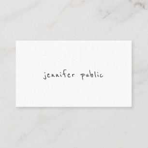 Creative minimale moderne Handschrift Name Visitenkarte