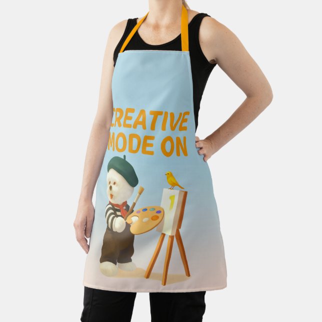 Creative Mode On: Painter Bichon Dog Artist Art Schürze (InSitu)