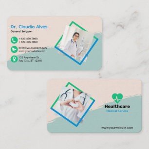 Creative Modern Medical Service Business Card Visitenkarte