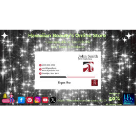 Creative Modern Office 3 Choice Logo Red Black SEO Visitenkarte