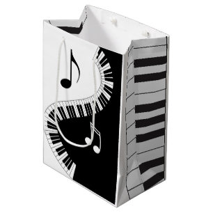 Creative Musicians Piano Keys Wedding Mittlere Geschenktüte
