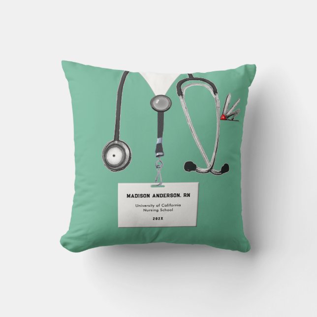 Creative Nurse Abschluss Gift Kissen (Vorderseite)
