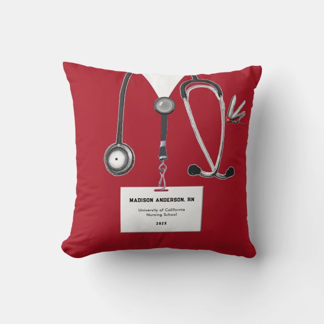 Creative Nurse Abschluss Gift Kissen (Vorderseite)