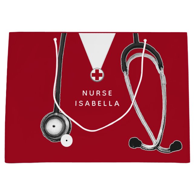 Creative Nurse Große Geschenktüte (Vorderseite)
