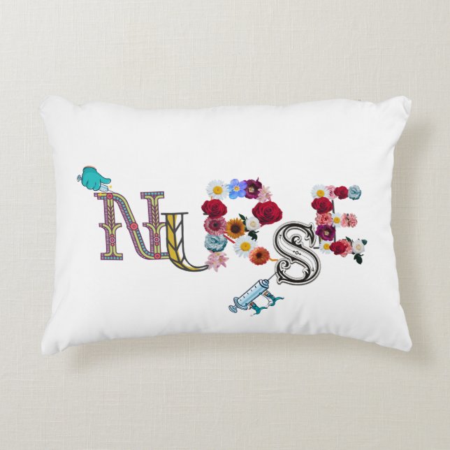 Creative Nurse Throw Kissen (Vorderseite)