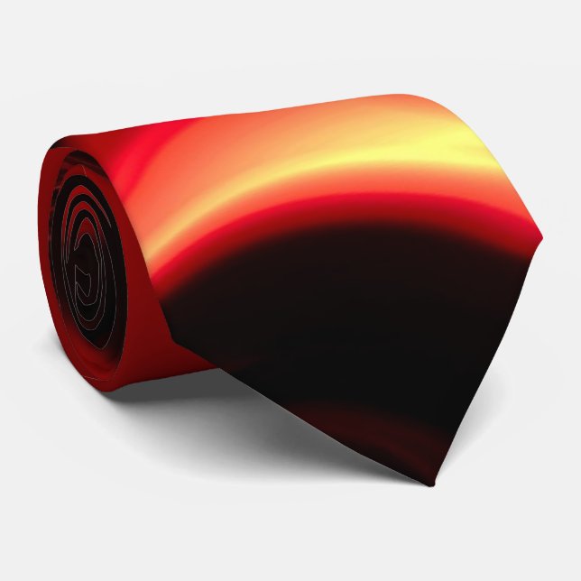 Creative Original Stylish Red Black Abstrakt Krawatte (Gerollt)