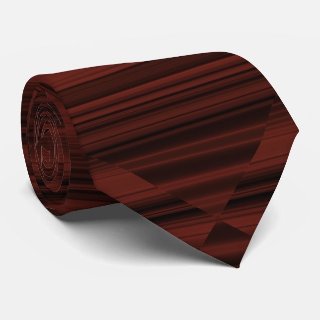 Creative Original Stylish Reddish Brown Abstrakt Krawatte (Gerollt)