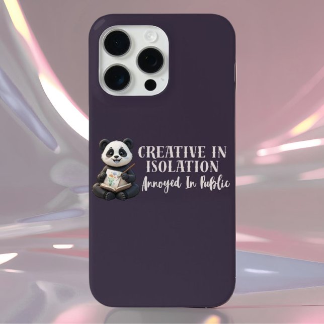 "Creative Panda iPhone 16 Case – Introvert Artist" (Von Creator hochgeladen)