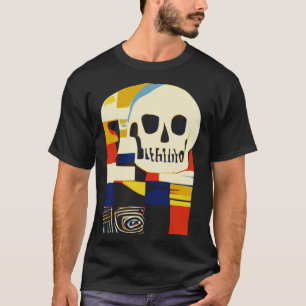 Creative Patchwork Skull Abstrakte Formen Artful G T-Shirt