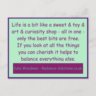 Creative Postcard 11 Cherish the Free Most / Shop Postkarte