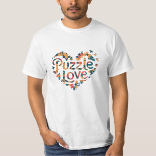 Creative Puzzle Themed Graphics T-Shirt