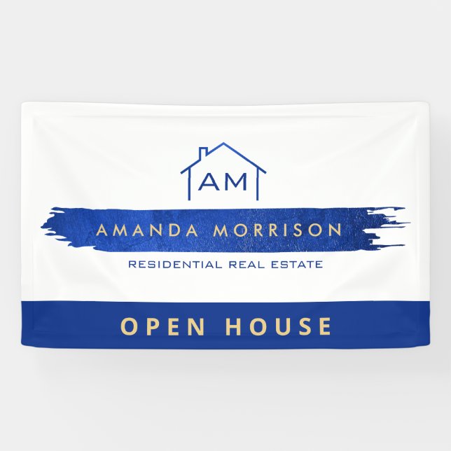 Creative Realtor Real Anwesen Zuhause Paint Swash  Banner (Horizontal)