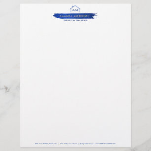Creative Realtor Real Anwesen Zuhause Paint Swash Briefbogen