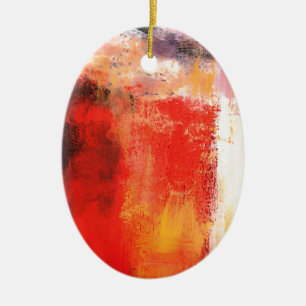 Creative Red Abstrakt Keramikornament