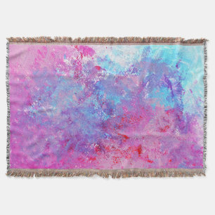 Creative rosa-blaue Textur, Farbblöcke. Decke