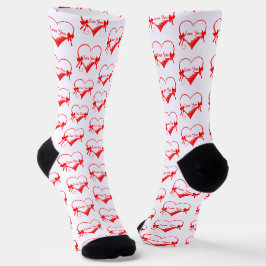Creative Rotherherzen Design Socken