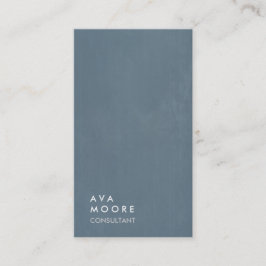 Creative Simple Schlicht Blue Gray Trendy Consulta Visitenkarte