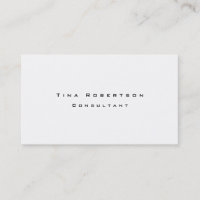 Creative Simple Schlicht White Minimalistisch Mode