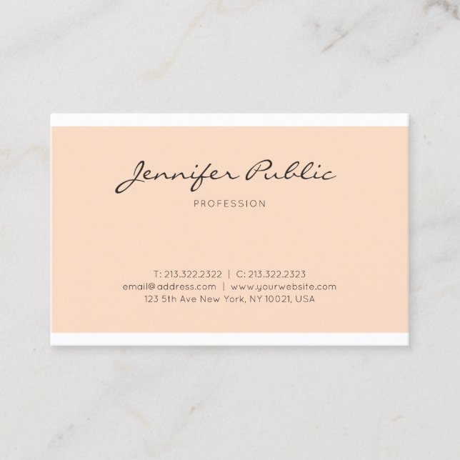 Creative Sleek Graphic Design Beruflich Schlicht Visitenkarte (Vorderseite)