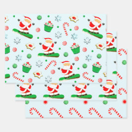Creative Snowboarden Weihnachtsgeschenk Geschenkpapier Set