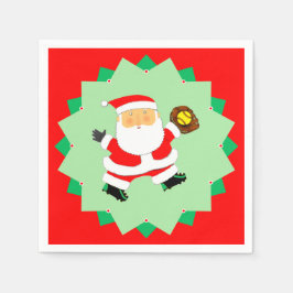 Creative Softball Christmas Holiday Party Serviette