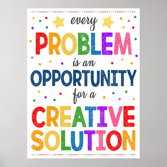 Creative Solutions Rainbow Classroom Poster (Vorne)