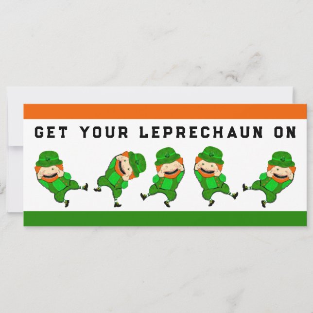 Creative St. Patrick's Day Party Einladung (Vorderseite)