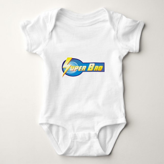 Creative Super Brother Design Baby Strampler (Vorderseite)