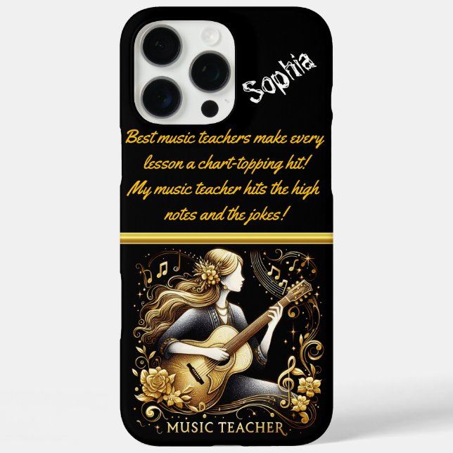 Creative Teacher Shares Music Talent Case-Mate iPhone Hülle (Rückseite)
