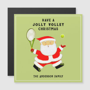 Creative Tennis Holiday Cards Magnetkarte
