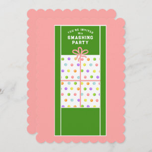 Creative Tennis Party Einladung