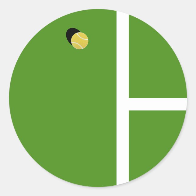 Creative Tennis Runder Aufkleber (Vorderseite)