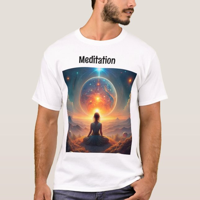 Creative t'Shirt für Meditationsliebhaber T-Shirt (Vorderseite)