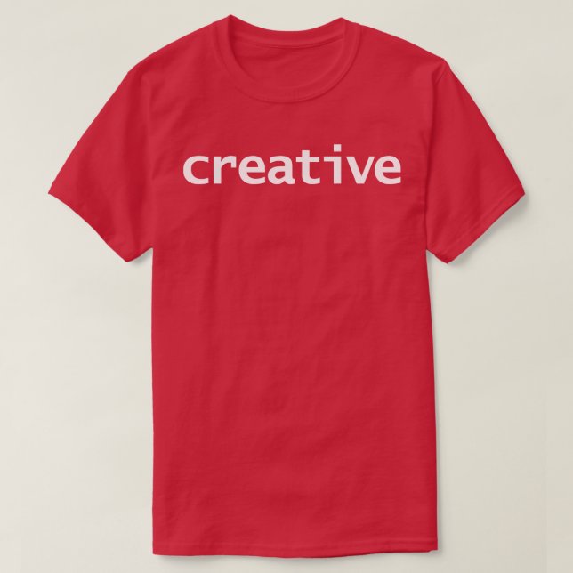 Creative Typografy White Text T-Shirt (Design vorne)