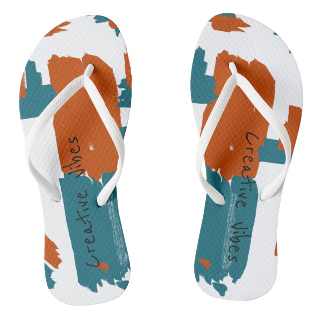 Creative Vibes Abstrakt Art Flip Flops (Fußbett)