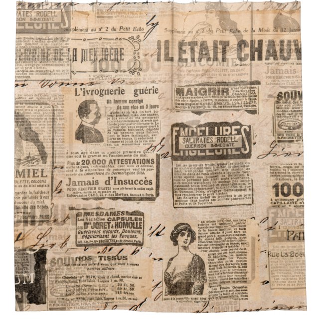 Creative vintage style background. Paper texture.  Duschvorhang (Vorderseite)