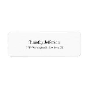 Creative White Elegant Schlicht Moderner Stil