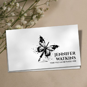 Creative Writing - Fountain Ink Pen Butterfly Visitenkarte