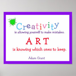 Creativity, Art Quote, Poster
