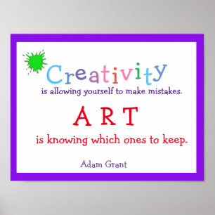 Creativity, Art Quote, Poster