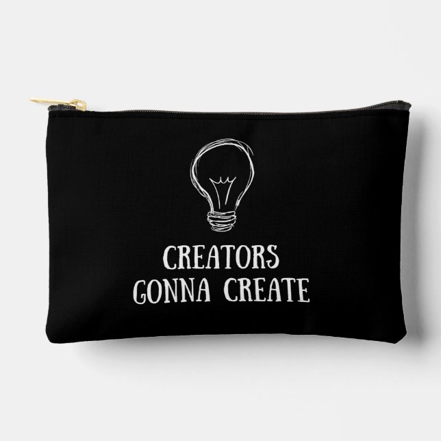 Creators Gonna Create Minimalist Artist Makers  Zubehörtasche (Vorderseite)