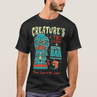 Creature Tiki Lounge Lagoon Retro Hawaii Surf mov T-Shirt