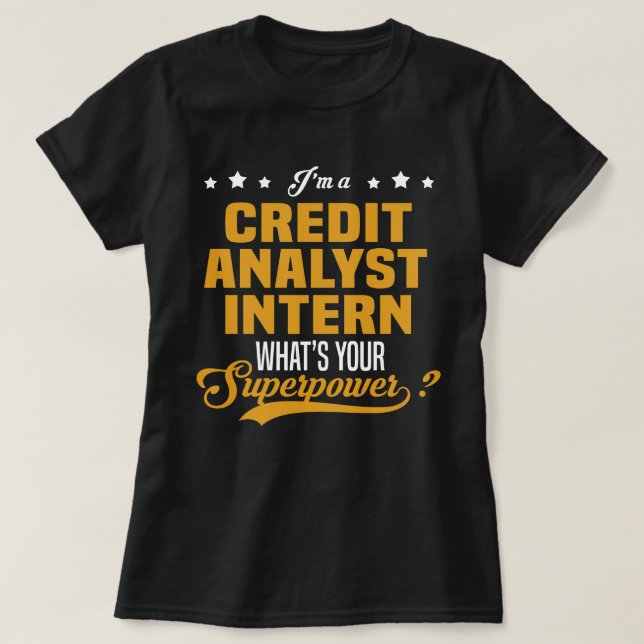 Credit Analyst Intern T-Shirt (Design vorne)