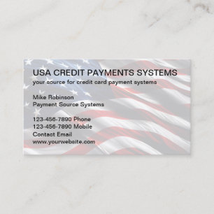 Credit Card Payment Systems Rep. Visitenkarte