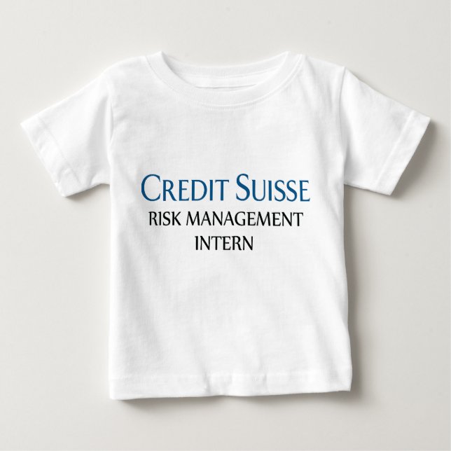 Credit Suisse Risk Management Intern Baby T-shirt (Vorderseite)