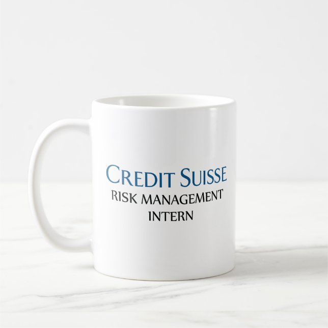 Credit Suisse Risk Management Intern Kaffeetasse (Links)