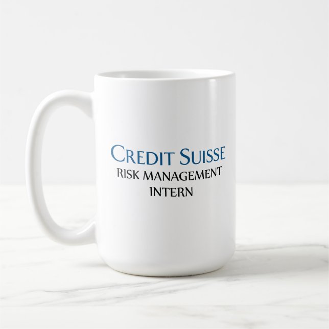 Credit Suisse Risk Management Intern Kaffeetasse (Links)